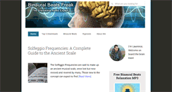 Desktop Screenshot of binauralbeatsfreak.com