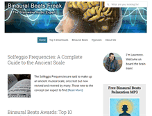 Tablet Screenshot of binauralbeatsfreak.com